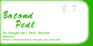 botond pedl business card
